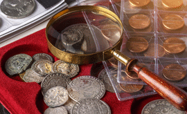 Numismatics-Gold-and-Silver-coin-collection