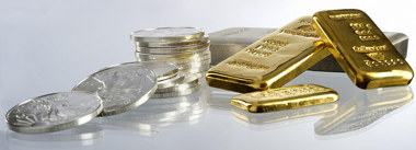 Gold and Silver Bars and Coins