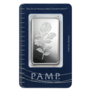 Pre-Owned PAMP Rosa 1oz Silver Bar