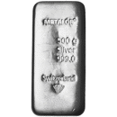 Metalor 500g Silver Bar