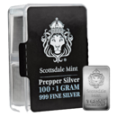 Scottsdale Prepper Silver Bars - 100 x 1g