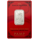2026 PAMP Lunar Legends 1,000 Mile Horse 10g Silver Bar