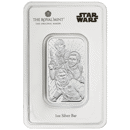 Pre-Owned The Royal Mint Star Wars Jedi 'Light Side' 1oz Minted Silver Bar - Carded