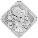 Pre-Owned The Royal Mint UK Britannia and Liberty 1oz Silver Bar