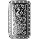 Scottsdale Mint Marquee Peacock 1oz Silver Bar
