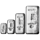 Metalor 100g, 250g, 500g & 1kg Silver Bar Bundle