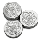 Scottsdale Mint Stacker Silver Rounds Collection, 2oz, 5oz & 100g