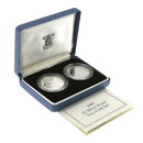 Pre-Owned 1989 UK £2 Proof Silver 2-Coin Set - VAT Free