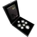 Pre-Owned 2008 UK Coinage Royal Shield of Arms Piedfort Proof Silver 7-Coin Collection - VAT Free