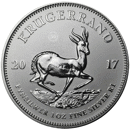 Pre-Owned 2017 South African Krugerrand Premium Uncirculated 1oz Silver Coin - VAT Free