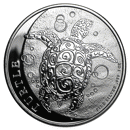 Pre-Owned Niue Hawksbill Turtle 1oz Silver Coin - VAT Free - Mixed Dates