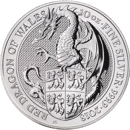 Pre-Owned 2018 UK Queen's Beasts The Dragon 10oz Silver Coin - VAT Free