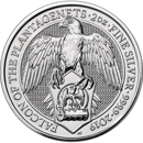 Pre-Owned 2019 UK Queen’s Beasts Falcon of the Plantagenets 2oz Silver Coin - VAT Free