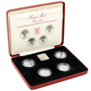 Pre-Owned 1984-1987 UK £1 Proof Silver 4-Coin Set - VAT Free