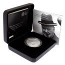 Pre-Owned 2015 Sir Winston Churchill Proof Silver £5 Coin - VAT Free
