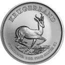 Pre-Owned South African Krugerrand 1oz Silver Coin - Mixed Dates - VAT Free