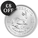Pre-Owned South African Krugerrand 1oz Silver Coin - Mixed Dates - VAT Free