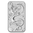 Pre-Owned 2019 Australian Dragon Rectangular 1oz Silver Coin - VAT Free
