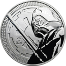Pre-Owned 2018 Niue Star Wars Darth Vader Lightsaber 1oz Silver Coin - VAT Free