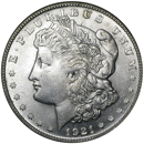 Pre-Owned 1921 USA Silver Morgan Dollar San Francisco Silver Coin - VAT Free