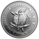Pre-Owned 2001 Australian Kookaburra 2oz Silver Coin - VAT Free