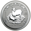 Pre-Owned 2003 Australian Lunar Goat 10oz Silver Coin - VAT Free