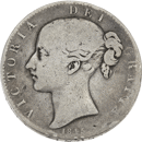Pre-Owned 1845 UK Victoria Young Head Silver Crown - VAT Free