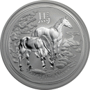 Pre-Owned 2014 Australian Lunar Horse 5oz Silver Coin - VAT Free
