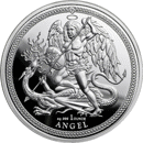 Pre-Owned 2018 Isle of Man Angel Proof Design 1oz Silver Coin - VAT Free