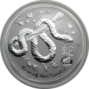 Pre-Owned 2013 Australian Lunar Snake 'Privy' Lion 1oz Silver Coin - VAT Free