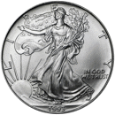 Pre-Owned 1993 USA Eagle 1oz Silver Coin - VAT Free