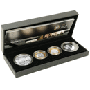 Pre-Owned UK 2009 Royal Mint Piedfort Proof Silver 4-Coin Collection - VAT Free
