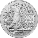 Pre-Owned 2021 Australian Coat of Arms Kangaroo 1oz Silver Coin - VAT Free