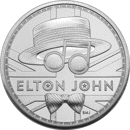 Pre-Owned 2021 UK Elton John 1oz Silver Coin - VAT Free