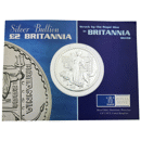 Pre-Owned 2001 UK Britannia 1oz Silver Coin - Carded - VAT Free