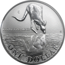 Pre-Owned 1997 Australian Kangaroo Dollar 1oz Silver Coin - VAT Free