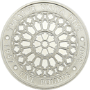 Pre-Owned 2007 UK Royal Diamond Wedding £5 Proof Design Silver Crown - VAT Free