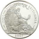 Pre-Owned 2007 UK Britannia 1oz Proof Design Silver Coin - VAT Free