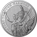 Pre-Owned 2021 St Helena The Queen's Virtues Victory 1oz Silver Coin - VAT Free