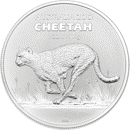 Pre-Owned 2021 Australian Zoo Cheetah 1oz Silver Coin - VAT Free