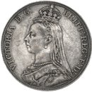 Pre-Owned 1888 Victoria Crown Silver Coin - VAT Free