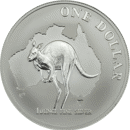 Pre-Owned 2000 Royal Australian Mint Kangaroo 1oz Silver Coin - VAT Free