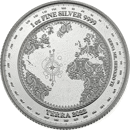 Pre-Owned 2022 Tokelau Planet Terra 1oz Silver Coin - VAT Free