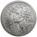 Pre-Owned 2015 Freedom Girl 2oz Silver Shield Round