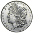 Pre-Owned USA 1880 Morgan Dollar Philadelphia Silver Coin - VAT Free