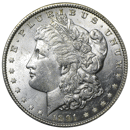 Pre-Owned 1891 USA Morgan Dollar Philadelphia Silver Coin - VAT Free