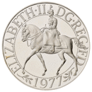 Pre-Owned 1977 Silver Jubilee Proof Design Silver Crown Coin - VAT Free