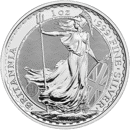 Pre-Owned UK King Charles III Britannia 1oz Silver Coin - Mixed Dates - VAT Free