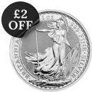 Pre-Owned UK King Charles III Britannia 1oz Silver Coin - Mixed Dates - VAT Free
