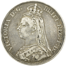 Pre-Owned 1889 UK Victoria Crown Silver Coin - VAT Free